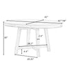 Rustic Planked Top Farmhouse Dining Table with Adjustable Length