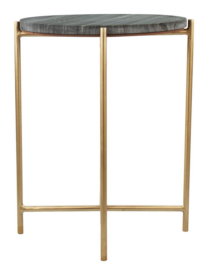 The David Side Table Gray & Gold  Era and Style Inspired Home Decor 1