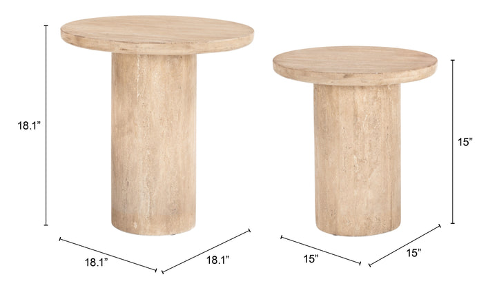 The Fenith Accent Table Set (2-Piece) Natural  Era and Style Inspired Home Decor 1