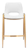 The Desi Counter Stool (Set of 2) White & Gold  Era and Style Inspired Home Decor 1