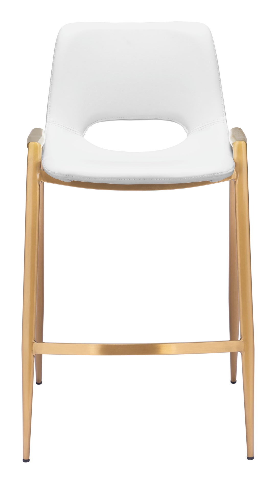 The Desi Counter Stool (Set of 2) White & Gold  Era and Style Inspired Home Decor 1