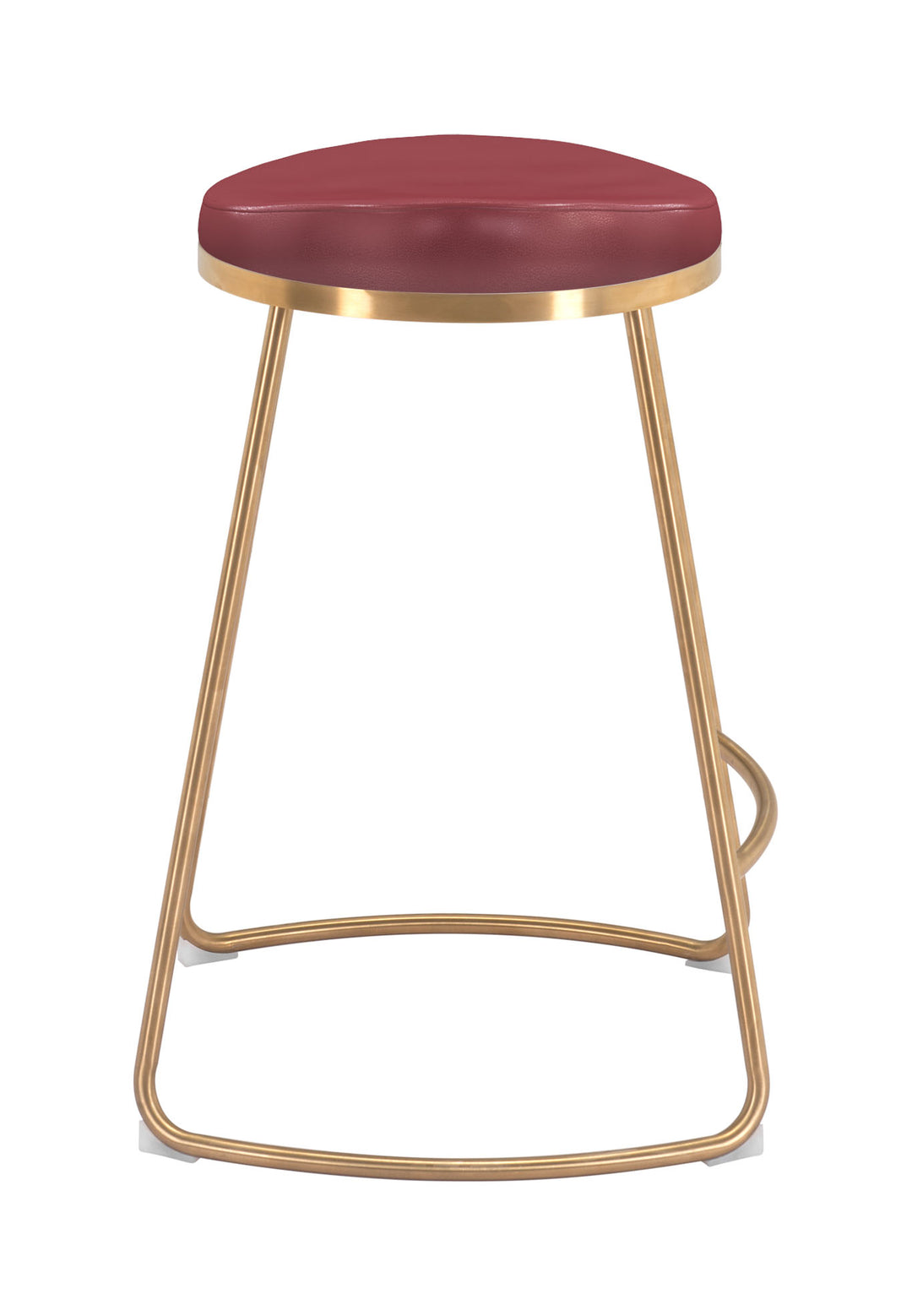 The Bree Counter Stool (Set of 2) Burgundy & Gold  Era and Style Inspired Home Decor 1