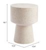 The Masko Side Table Beige  Era and Style Inspired Home Decor 1