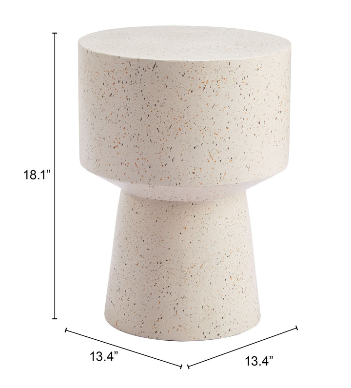 The Masko Side Table Beige  Era and Style Inspired Home Decor 1