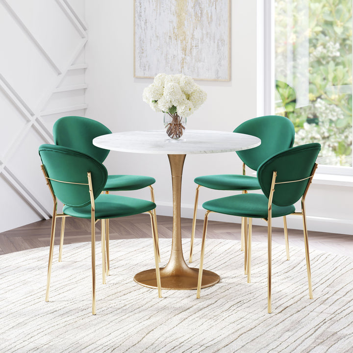 The Fullerton Dining Table White & Gold  Era and Style Inspired Home Decor 1