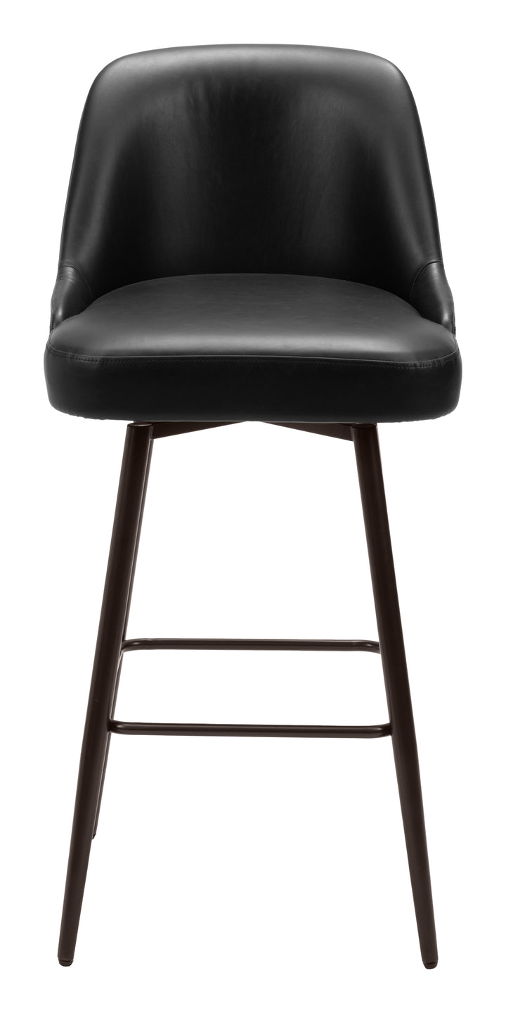 The Keppel Swivel Barstool Black & Bronze  Era and Style Inspired Home Decor 1