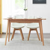 Natural Solid Oak Round Corner Dining Table