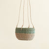 Natural + Sage Hanging Planter - Hanging Basket for Plants