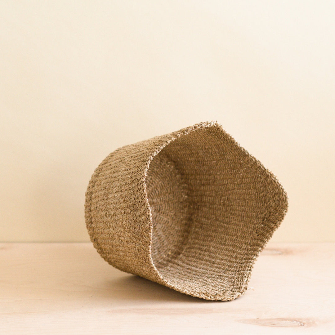 Natural Scallop Basket - Planter Basket