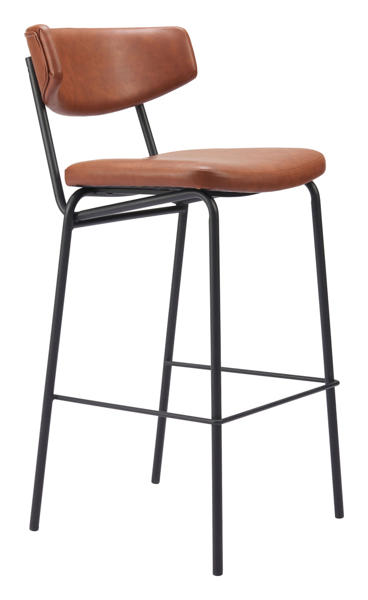 The Charon Barstool (Set of 2) Vintage Brown  Era and Style Inspired Home Decor 1