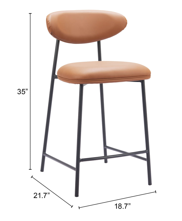 The Rorun Counter Stool (Set of 2) Brown  Era and Style Inspired Home Decor 1