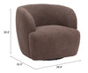 The Govan Swivel Chair Brown  Era and Style Inspired Home Decor 1