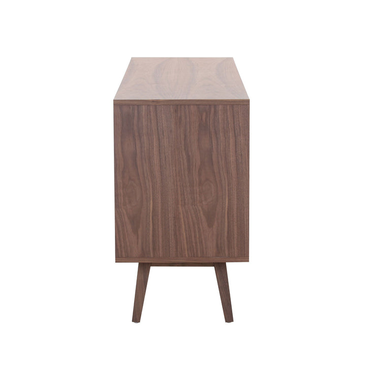 Walnut Modern Sideboard Buffet Cabinet