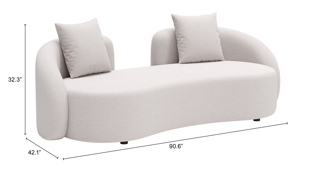 The Sunny Isles Loveseat Beige  Era and Style Inspired Home Decor 1