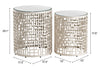 The Reden Side Table Set (2-Piece) Silver  Era and Style Inspired Home Decor 1