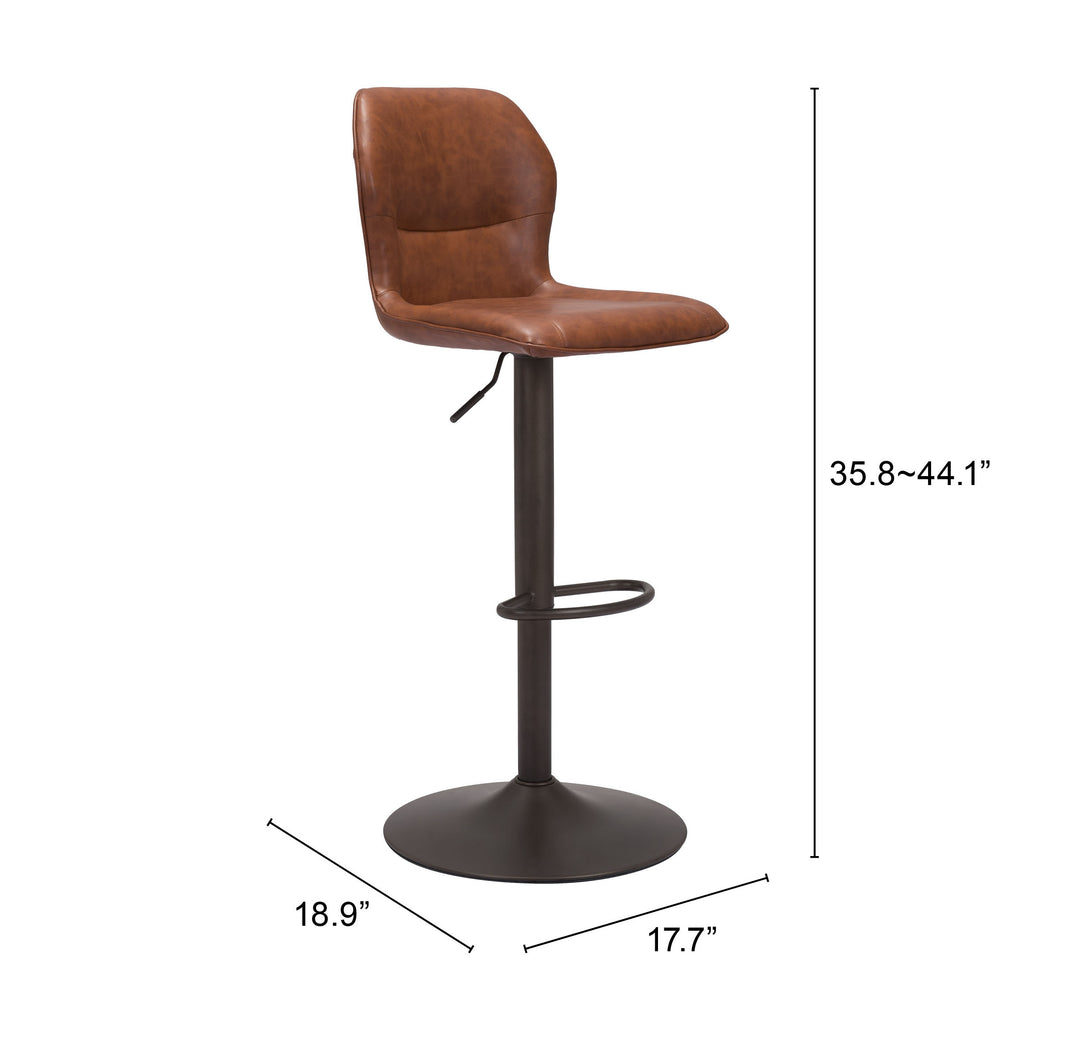 The Vital Barstool Vintage Brown & Dark Bronze  Era and Style Inspired Home Decor 1