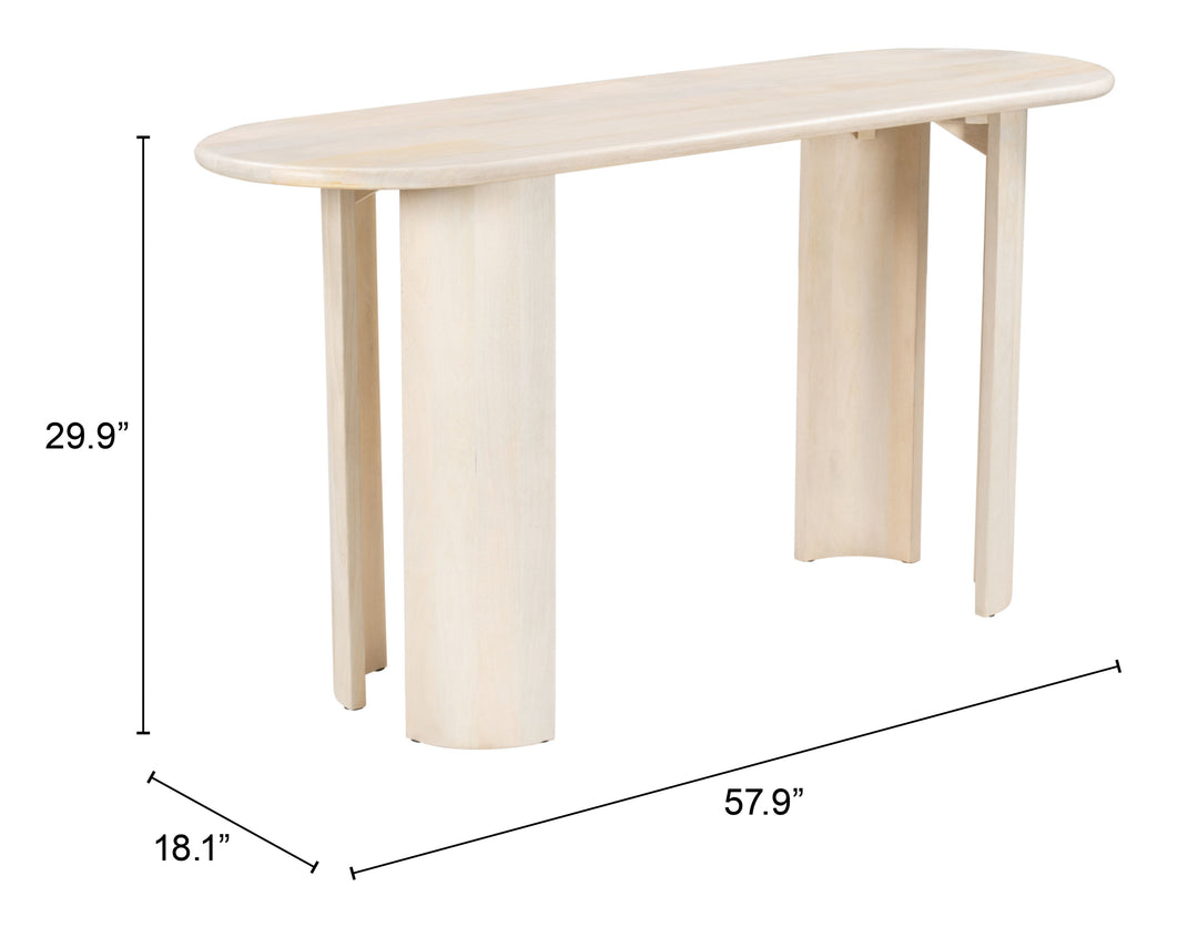 The Risan Console Table Natural  Era and Style Inspired Home Decor 1