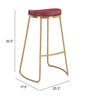 The Bree Barstool (Set of 2) Burgundy & Gold  Era and Style Inspired Home Decor 1