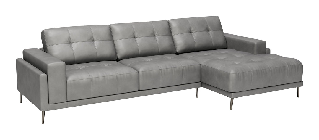 The Bliss RAF Chaise Sectional Gray  Era and Style Inspired Home Decor 1