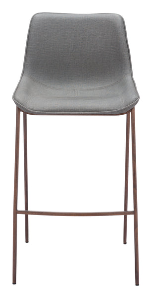 The Magnus Barstool (Set of 2) Slate Gray & Walnut  Era and Style Inspired Home Decor 1