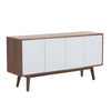 Walnut Modern Sideboard Buffet Cabinet