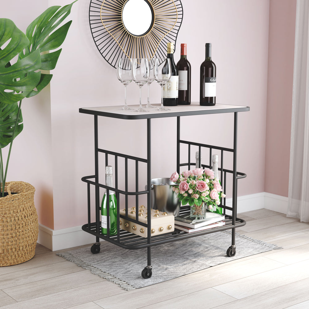 The Argus Bar Cart Black  Era and Style Inspired Home Decor 1