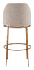 The Nordhavn Swivel Barstool Beige & Gold  Era and Style Inspired Home Decor 1