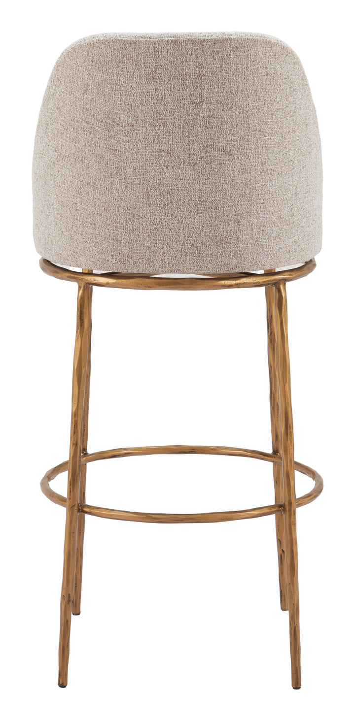 The Nordhavn Swivel Barstool Beige & Gold  Era and Style Inspired Home Decor 1