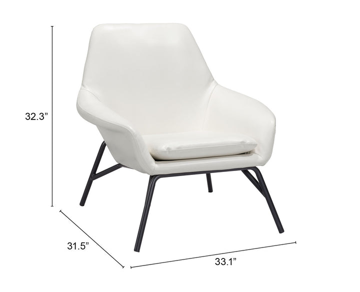 The Javier Accent Chair White  Era and Style Inspired Home Decor 1