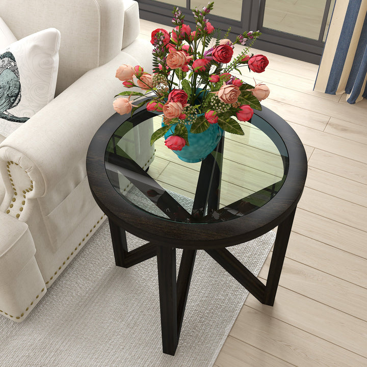 Tempered glass Side Table