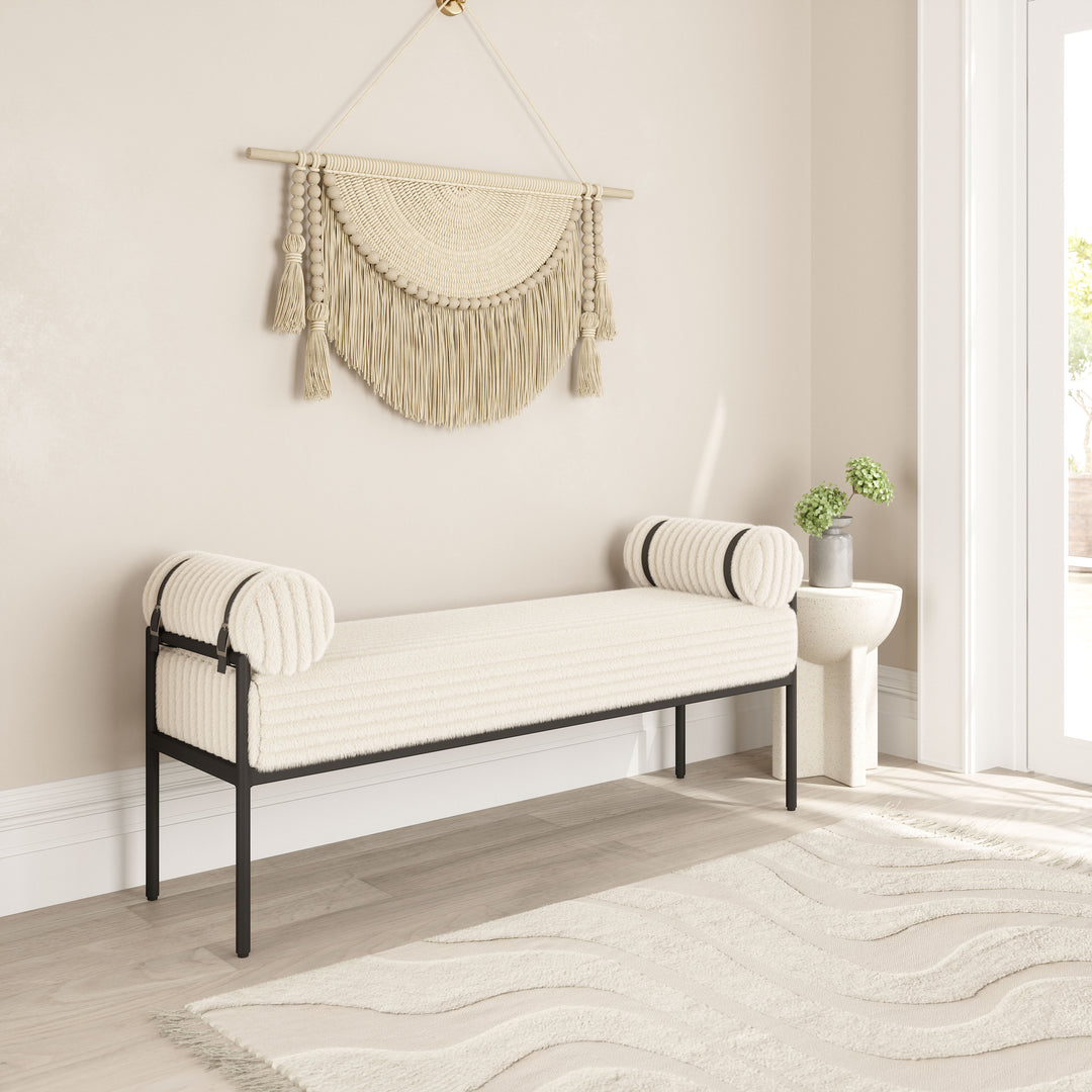 The Barrow Bench Cream  Era and Style Inspired Home Decor 1