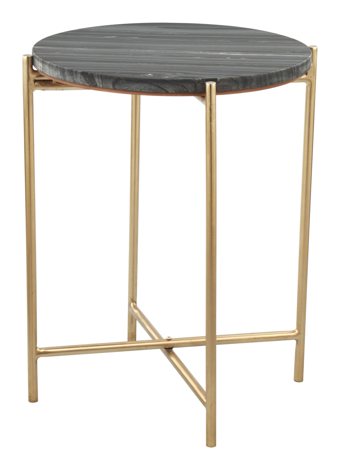 The David Side Table Gray & Gold  Era and Style Inspired Home Decor 1