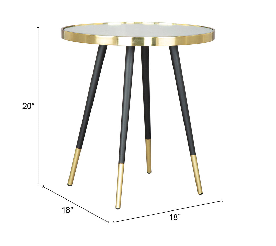 The Particle Side Table Gold & Black  Era and Style Inspired Home Decor 1