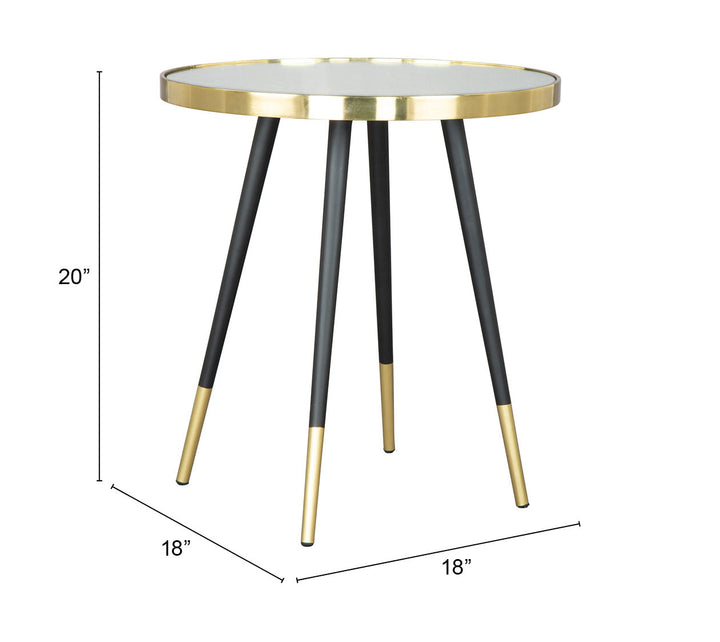 The Particle Side Table Gold & Black  Era and Style Inspired Home Decor 1