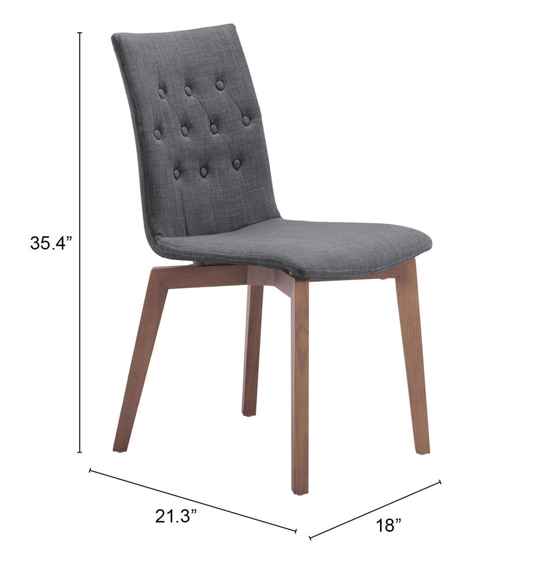 The Orebro Dining Chair (Set of 2) Graphite  Era and Style Inspired Home Decor 1