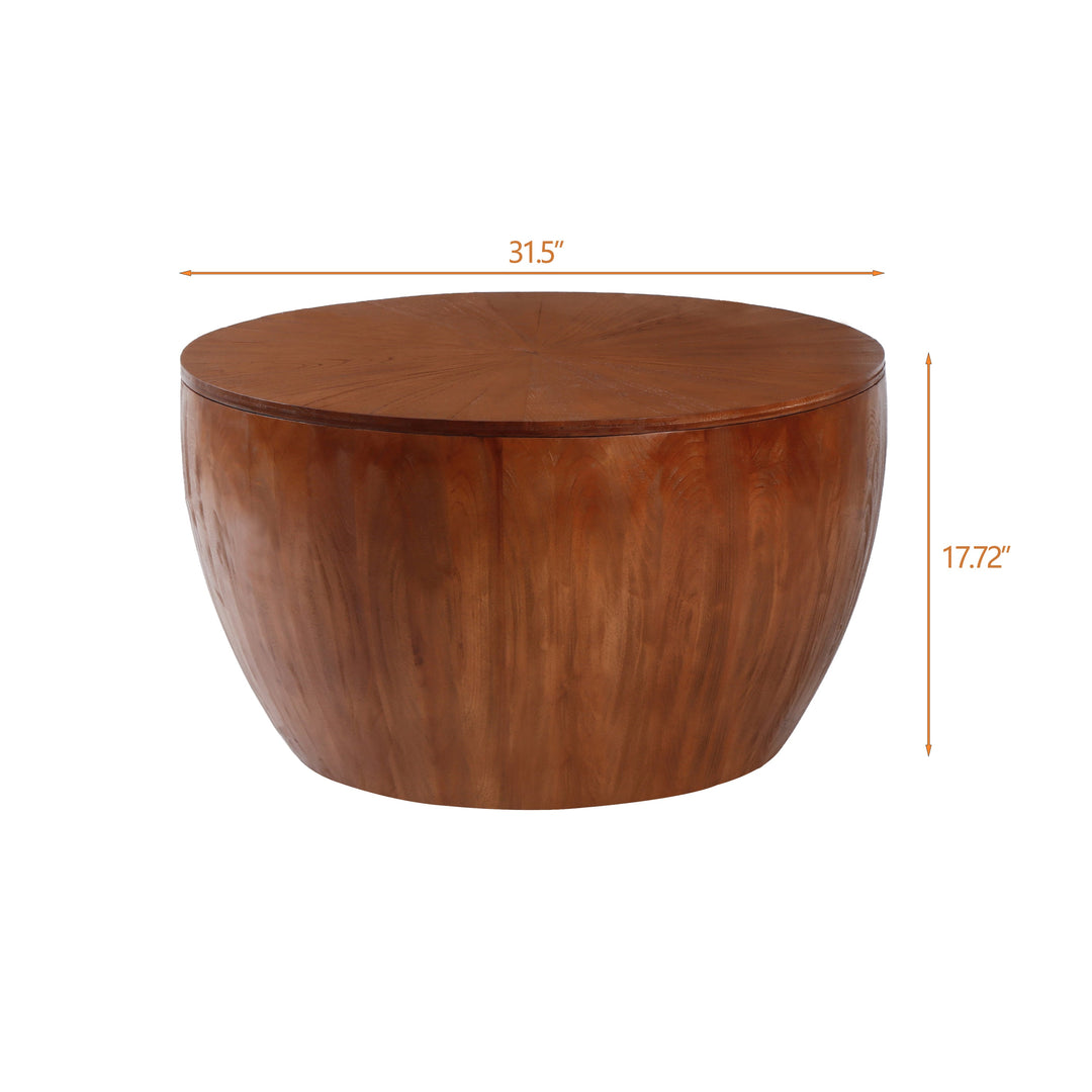 Vintage Style Bucket Shaped Coffee Table