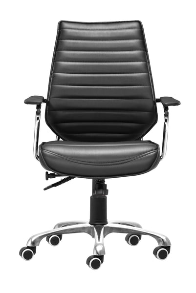 The Enterprise Low Back Office Chair Black  Era and Style Inspired Home Decor 1