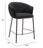 The Essen Counter Stool Black & Bronze  Era and Style Inspired Home Decor 1