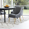 The Maxine Dining Chair Gray & Gold  Era and Style Inspired Home Decor 1