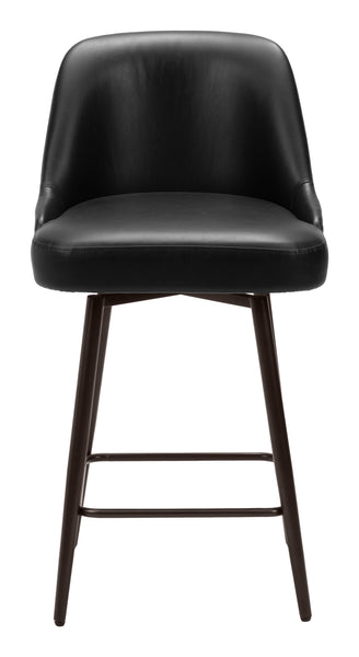 The Keppel Swivel Counter Stool Black & Bronze  Era and Style Inspired Home Decor 1