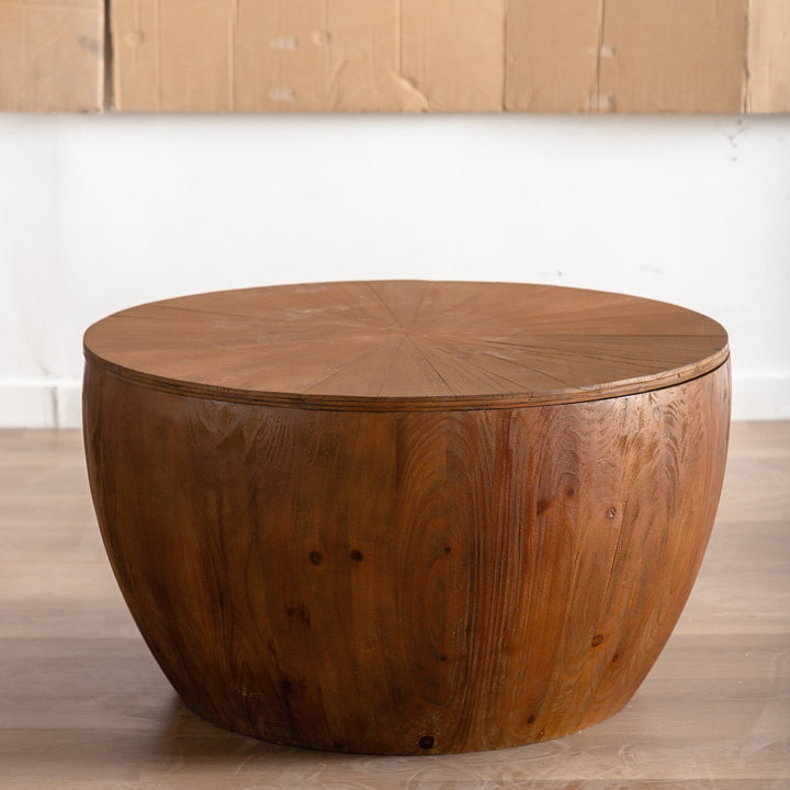 Vintage Style Bucket Shaped Coffee Table