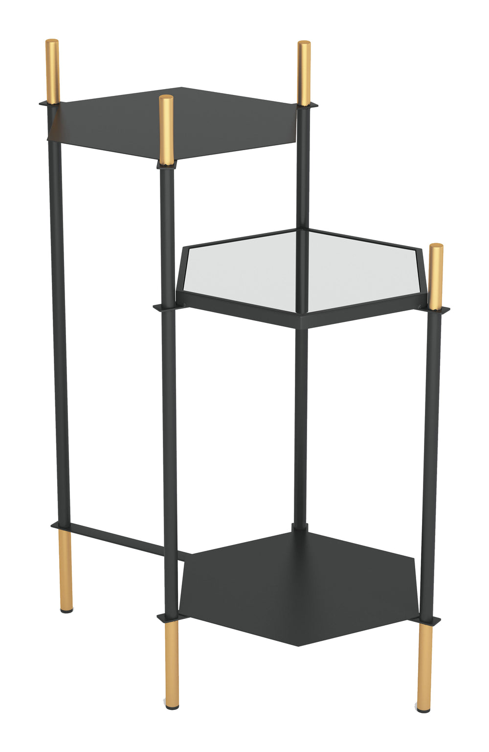 The William Side Table Black & Gold  Era and Style Inspired Home Decor 1