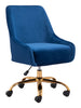 The Madelaine Office Chair Navy Blue & Gold  Era and Style Inspired Home Decor 1