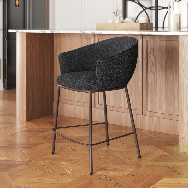 The Essen Counter Stool Black & Bronze  Era and Style Inspired Home Decor 1