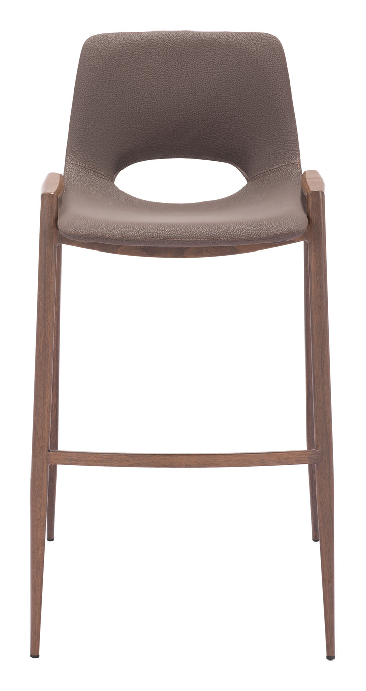 The Desi Barstool (Set of 2) Brown & Walnut  Era and Style Inspired Home Decor 1