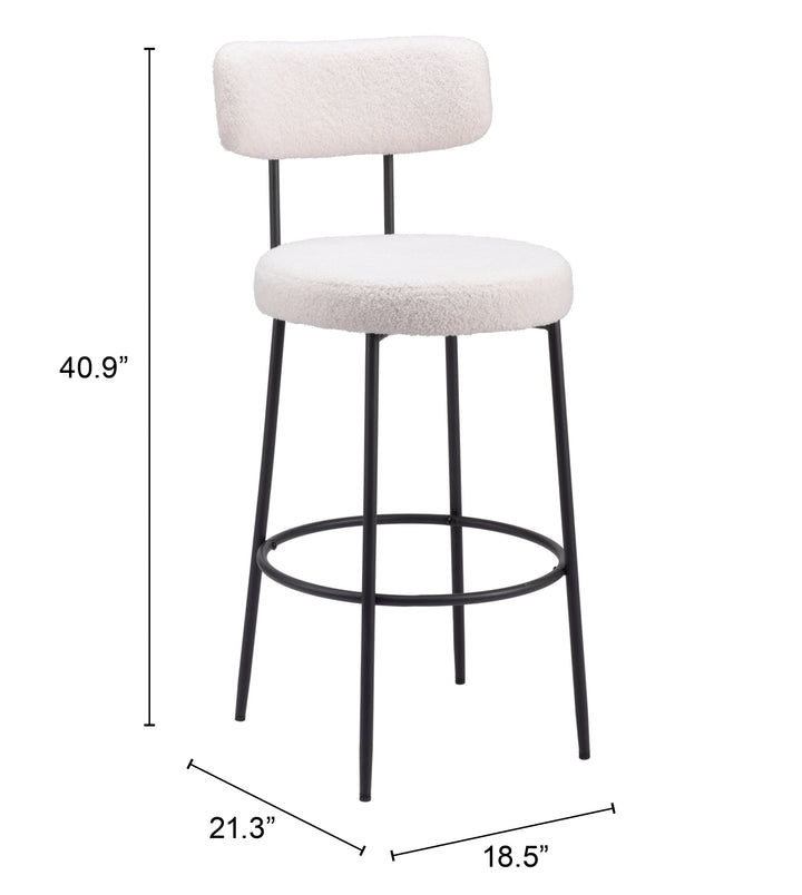 The Blanca Barstool (Set of 2) Ivory  Era and Style Inspired Home Decor 1