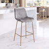 The Tony Counter Stool Gray & Gold  Era and Style Inspired Home Decor 1