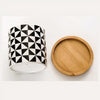 Black and White Geometric Planters Set of 3