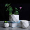 Ceramic Diamond-Round Planters Set of 3