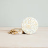 Golden Yellow Mother of Pearl - Mosaic Coasters